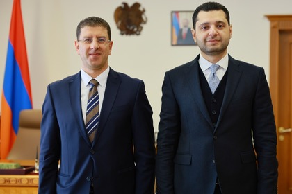 A protocol meeting was held between the Ambassador of the Republic of Bulgaria to the Republic of Armenia Nikola Nikolov and the Minister of Environment of the Republic of Armenia Ambardzum Matevosyan